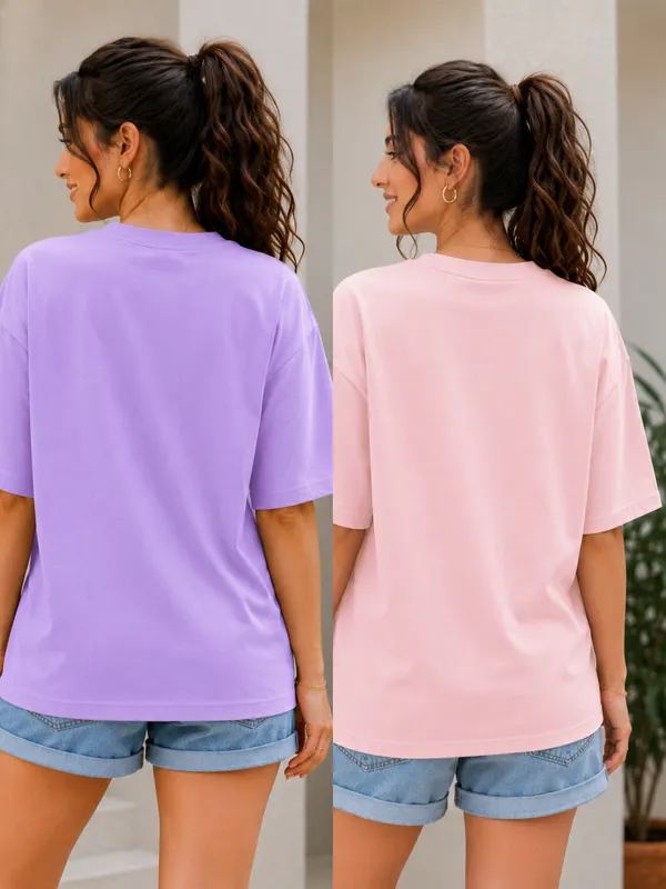 Lavender_And_Pink_Oversized_T-Shirt_for_Women