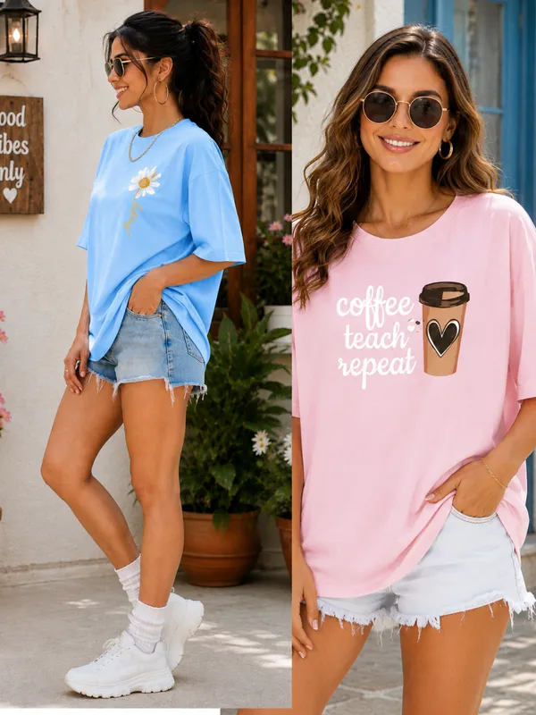 Blue_And_Pink_Oversized_Graphic_T-Shirt_for_Women