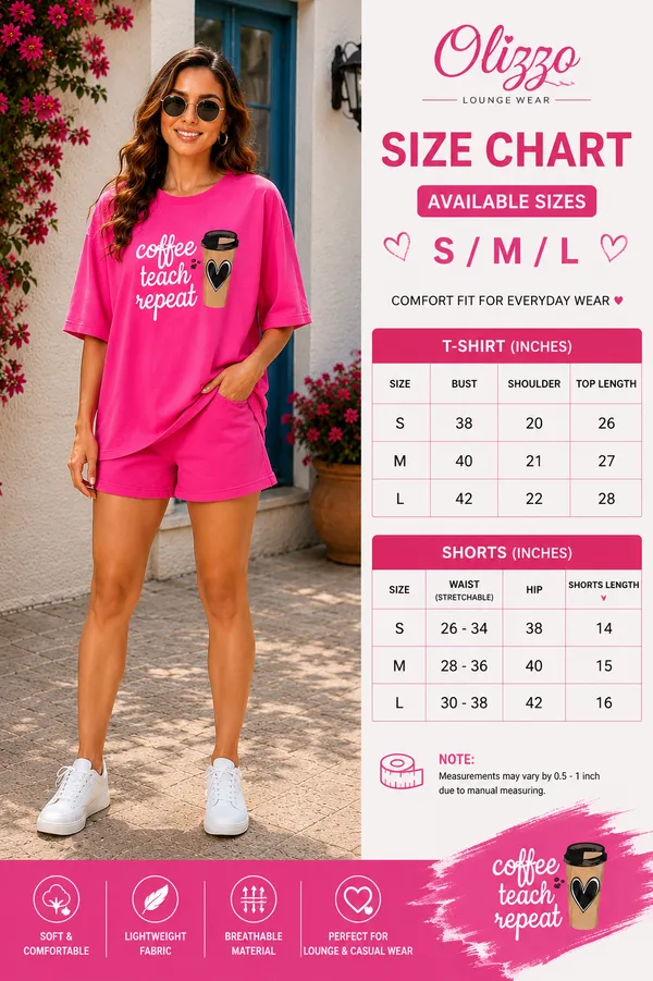 Pink_Oversized_T-Shirt_And_Shorts_Set_for_Women