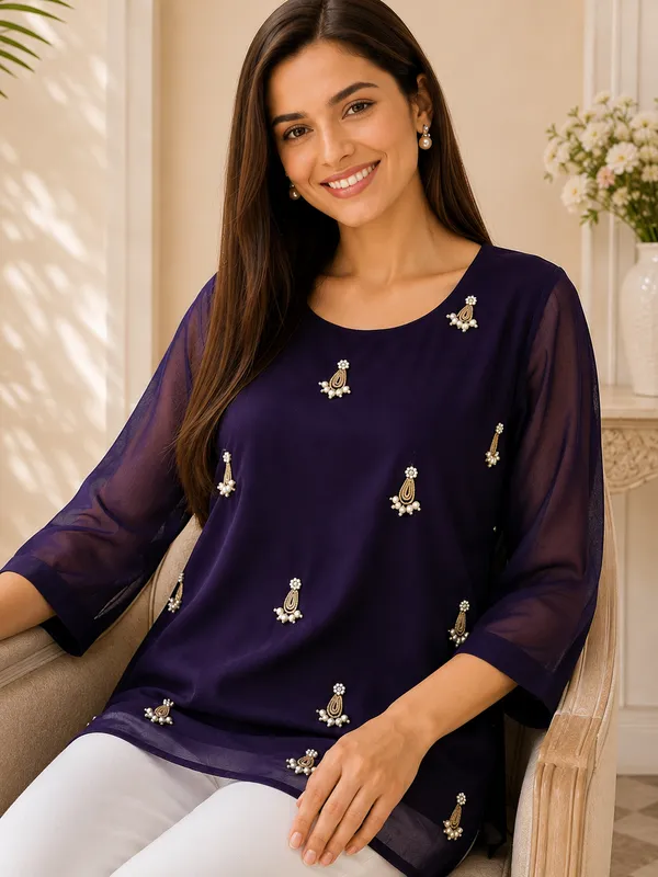 Purple_Sheer_Embellished_Regular_Fit_Top_for_Women