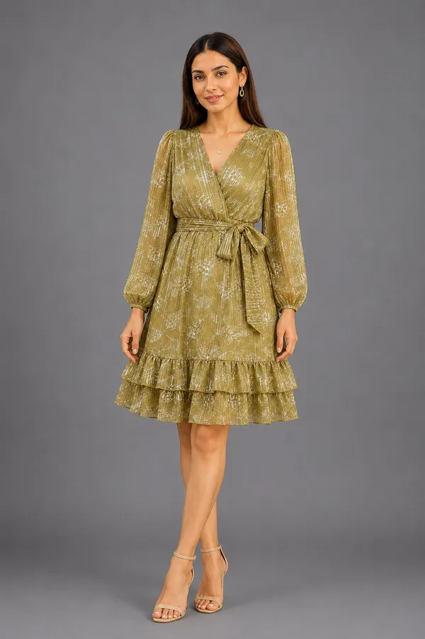 Oilve_Polyester_Short_Dress_For_Women
