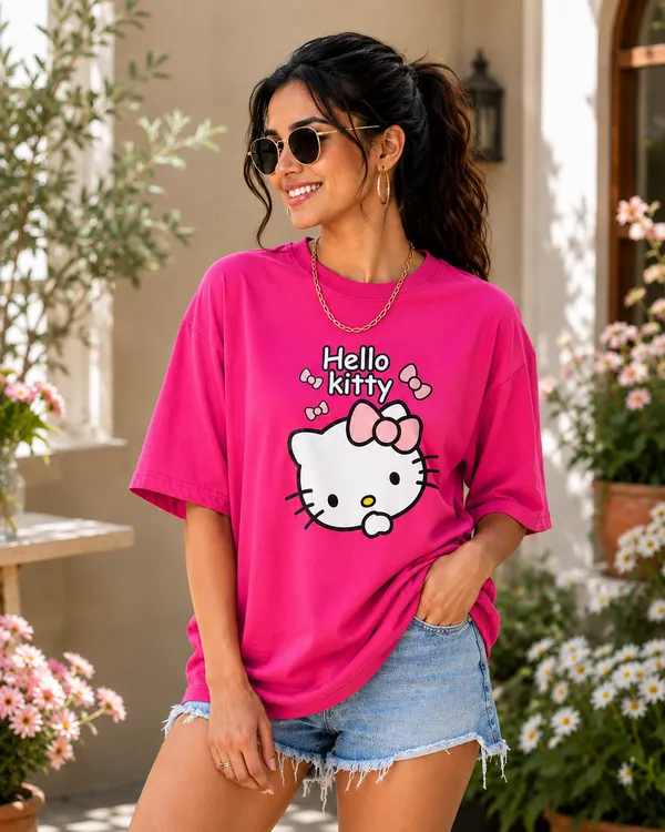 Pink_Oversized_Hello_Kitty_Graphic_T-Shirt_for_Women