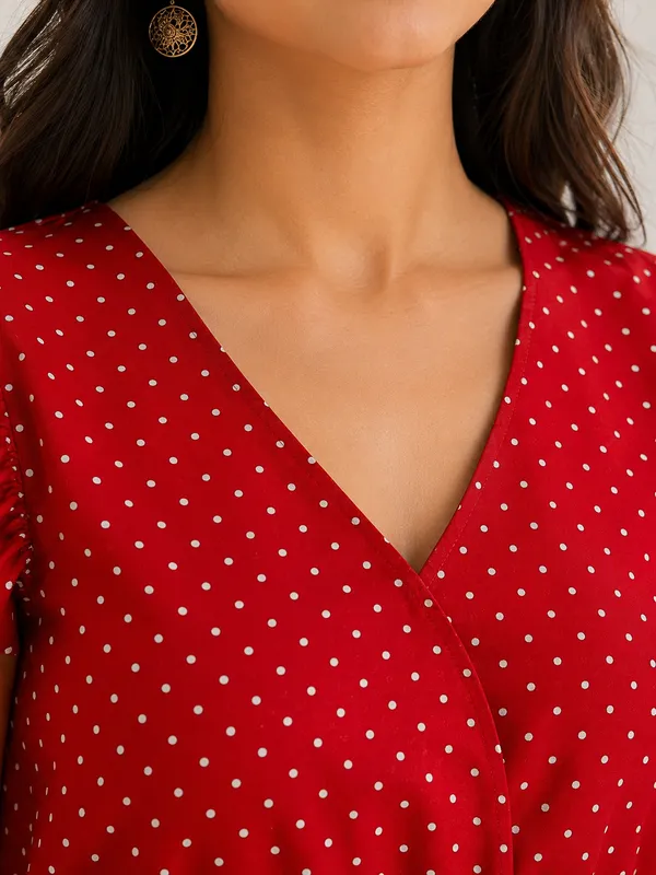 Red_Polka_Dot_Peplum_Top_for_Women