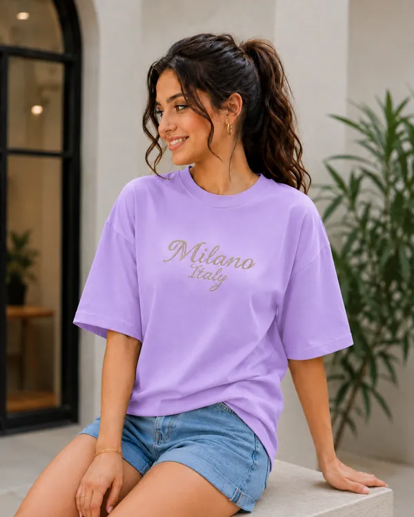 Lavender_Casual_Fit_T-Shirt_for_Women