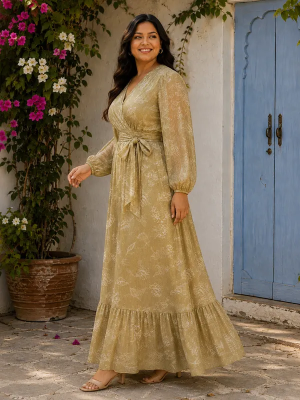 Oilve_Polyester_Long_Dress_For_Women