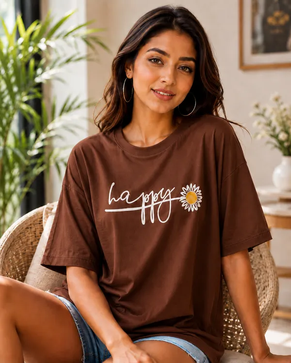 Brown_Oversized_Graphic_T-Shirt_For_Women