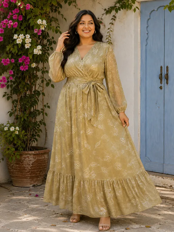Oilve_Polyester_Long_Dress_For_Women