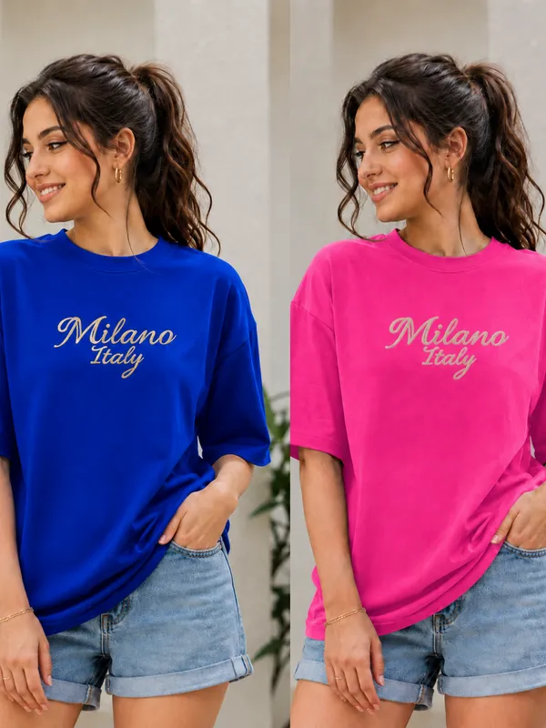 Blue_And_Pink_Relaxed_Fit_Graphic_T-Shirts_For_Women
