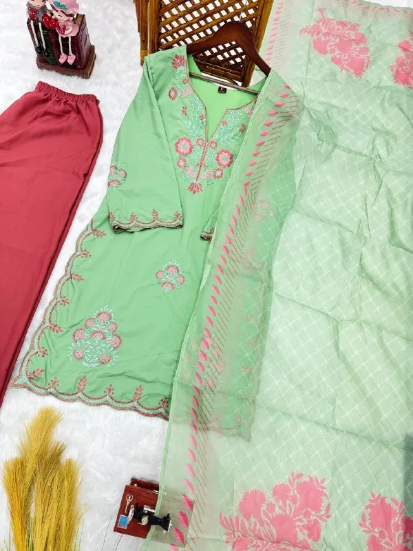 Mint_Green_Embroidered_Kurta_Set_for_Women