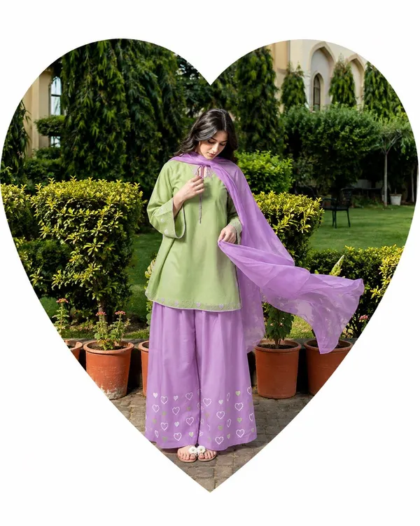 Green_Purple_Printed_Kurta_Set_for_Women