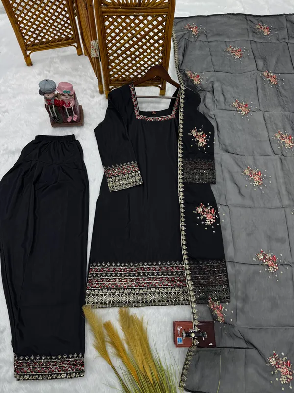 Black_Embroidered_Three_Piece_Suit_Set_for_Women