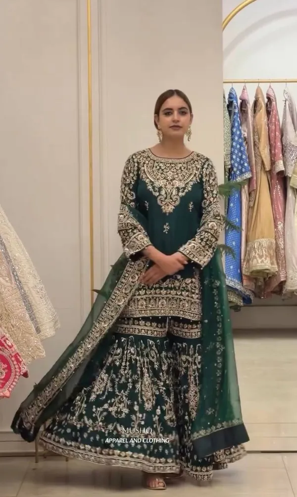 Green_Embroidered_Kurta_Sharara_Set_for_Women