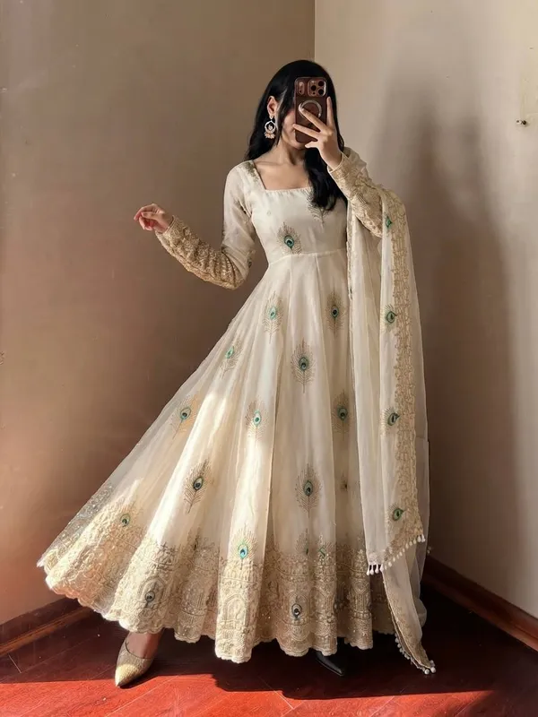 Ivory_Embroidered_Anarkali_Dress_For_Women