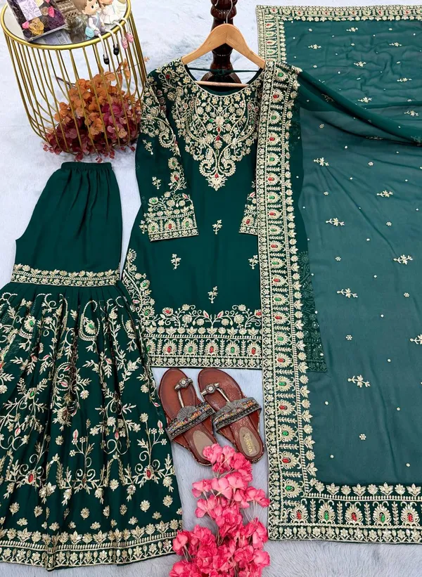 Green_Embroidered_Kurta_Sharara_Set_for_Women