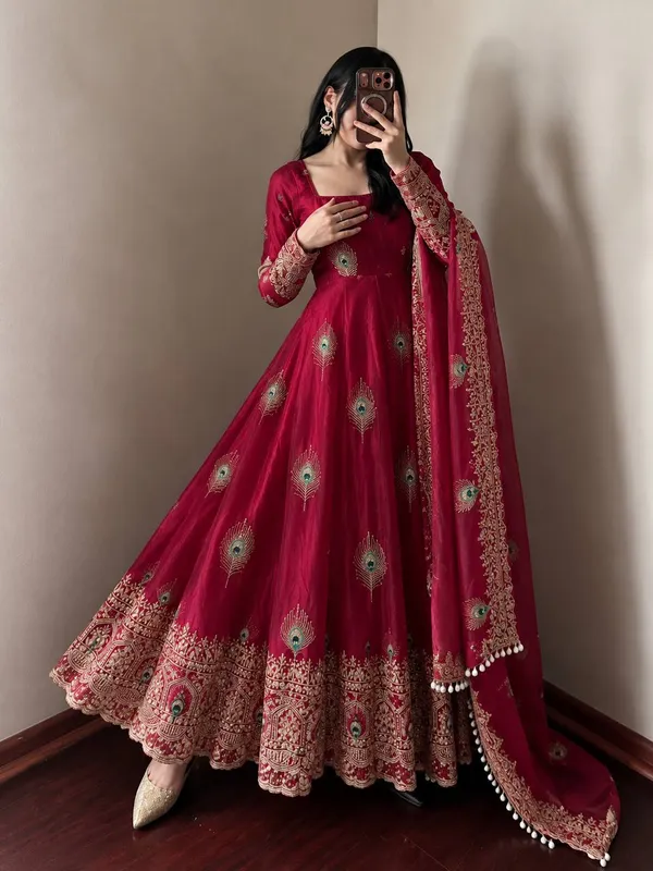 Red_Embroidered_Anarkali_Suit_Set_for_Women