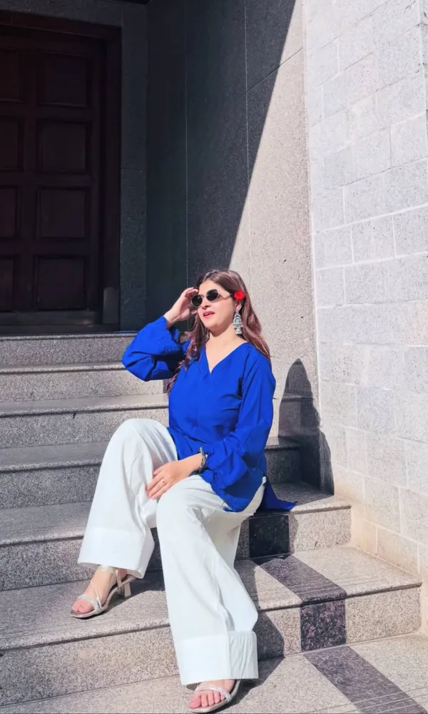 Blue_Straight_Fit_Kurta_Pant_Set_for_Women