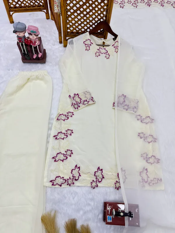 Cream_Embroidered_Unstitched_Suit_Set_for_Women