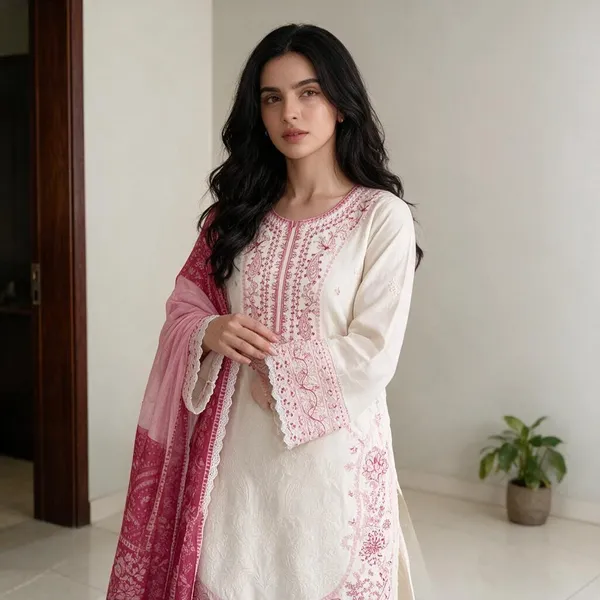 White_Printed_Three_Piece_Salwar_Suit_Set_for_Women