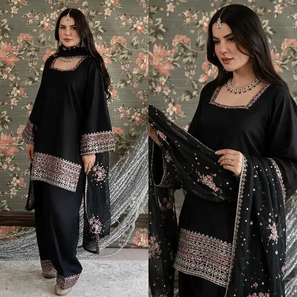 Black_Embroidered_Three_Piece_Suit_Set_for_Women