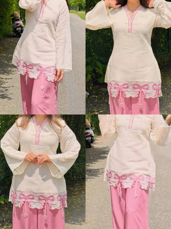 White_Pink_Embroidered_Kurta_Set_for_Women