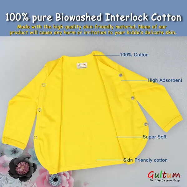 Yellow_Cotton_5-Piece_Newborn_Clothing_Set_For_Baby_Boys_&_Girls