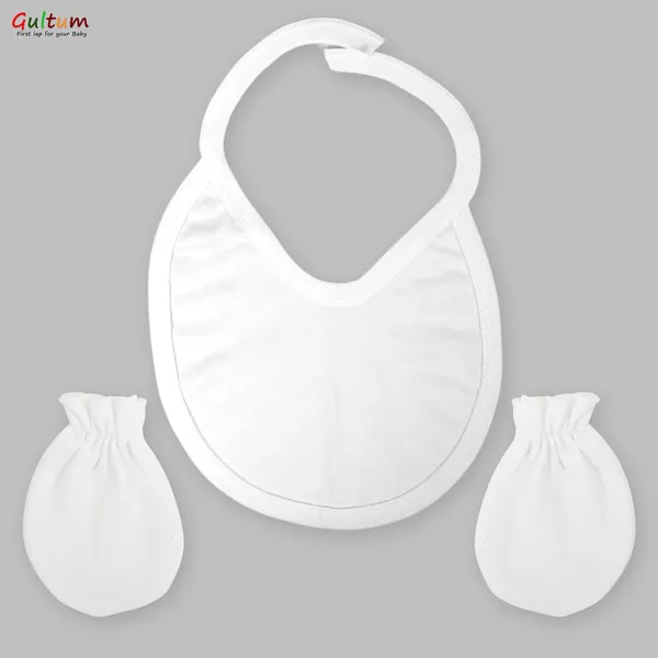 White_Interlock_Cotton_5-Piece_Newborn_Clothing_Set_For_Baby_Boys_&_Girls