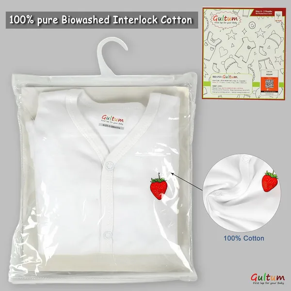 White_Interlock_Cotton_5-Piece_Newborn_Clothing_Set_For_Baby_Boys_&_Girls