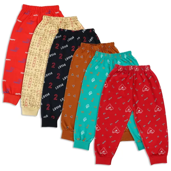 Multicolour_Cotton_Printed_Elastic_Waist_Baby_Pyjamas_Pack_Of_6
