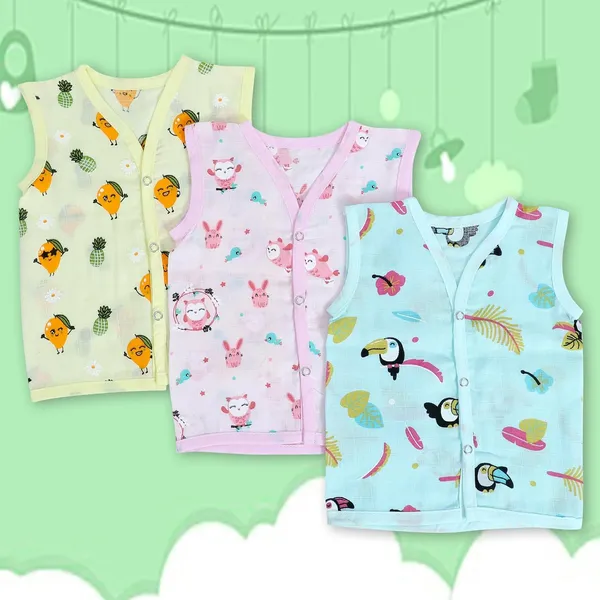 Multicolour_Muslin_Cotton_Regular_Fit_Sleeveless_Baby_T-Shirt_Set_Of_3