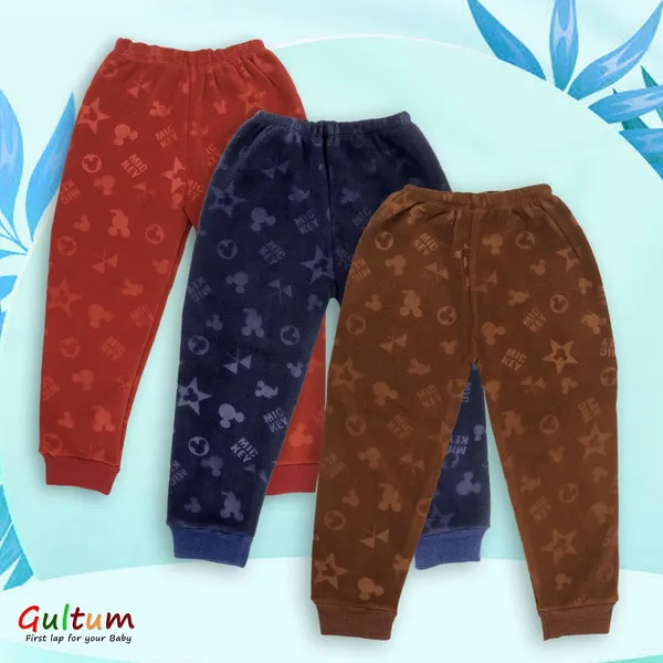 Multicolour_Fleece_Jogger_Track_Pants_For_Baby_Boys_&_Girls_Pack_Of_3