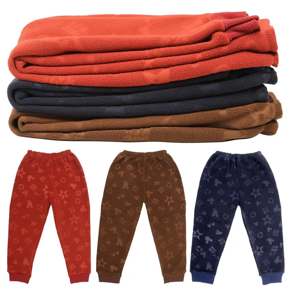 Multicolour_Fleece_Jogger_Track_Pants_For_Baby_Boys_&_Girls_Pack_Of_3