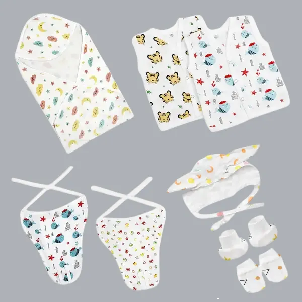 White_Muslin_Cotton_Newborn_Essential_Combo_Set_For_Baby