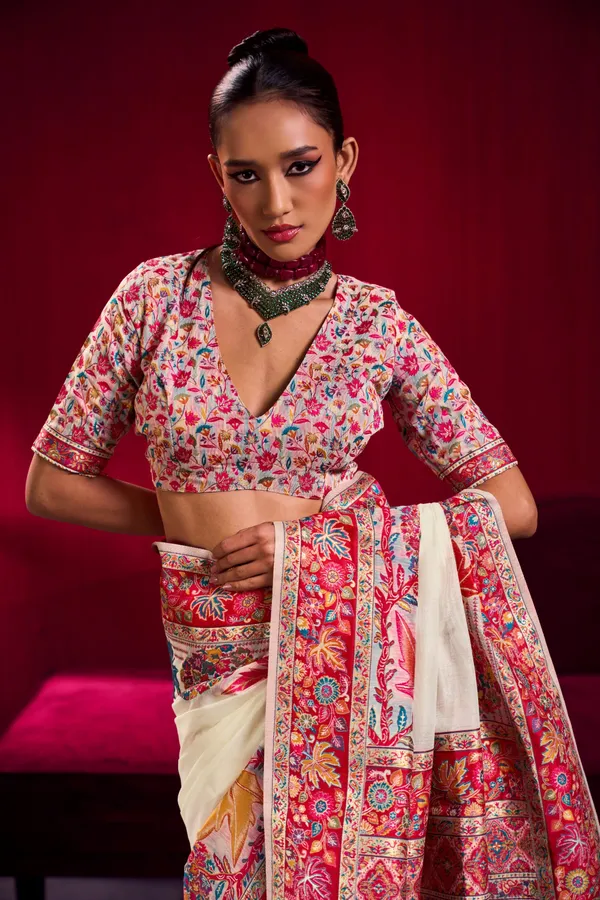 Ivory_Silk_Saree_For_Women