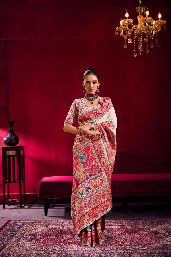 Ivory_Silk_Saree_For_Women