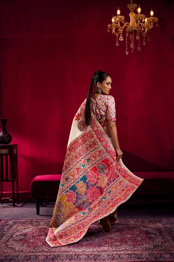 Ivory_Silk_Saree_For_Women