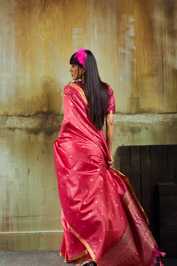 Rani_Pink_Soft_Silk_Saree_For_Women_With_Rich_Zari_Border_Designer_Pallu_Default_Title
