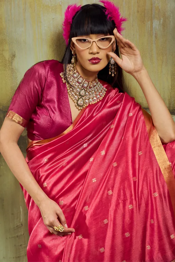 Rani_Pink_Soft_Silk_Saree_For_Women_With_Rich_Zari_Border_Designer_Pallu_Default_Title
