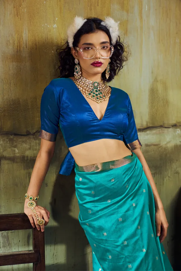 Rama_Blue_Soft_Silk_Saree_For_Women_With_Elegant_Zari_Border_Default_Title