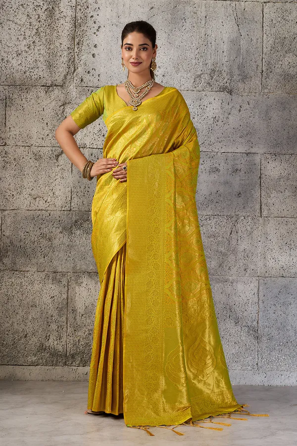 Mustard_Yellow_Banarasi_Kanjivaram_Silk_Saree_With_Rich_Zari_Work_Default_Title