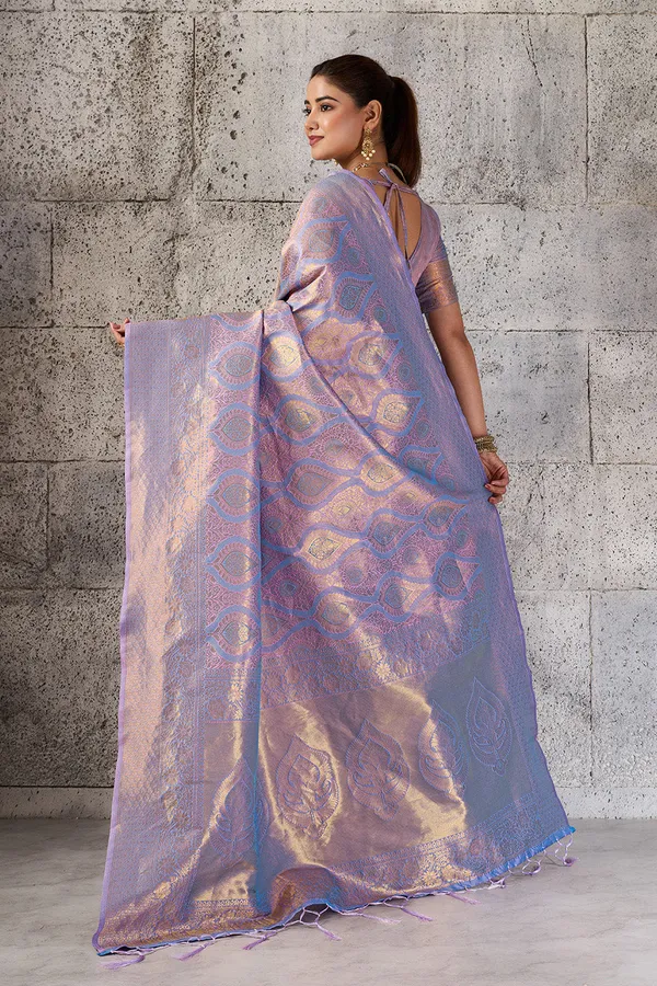 Lavender_Pastel_Pink_Banarasi_Kanjivaram_Silk_Saree_With_Rich_Zari_Work_Default_Title