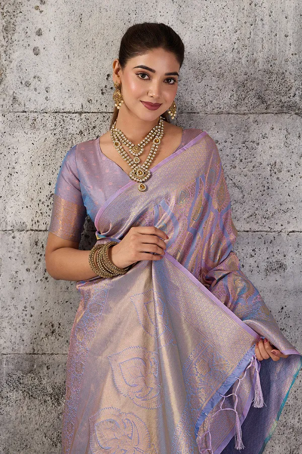 Lavender_Pastel_Pink_Banarasi_Kanjivaram_Silk_Saree_With_Rich_Zari_Work_Default_Title