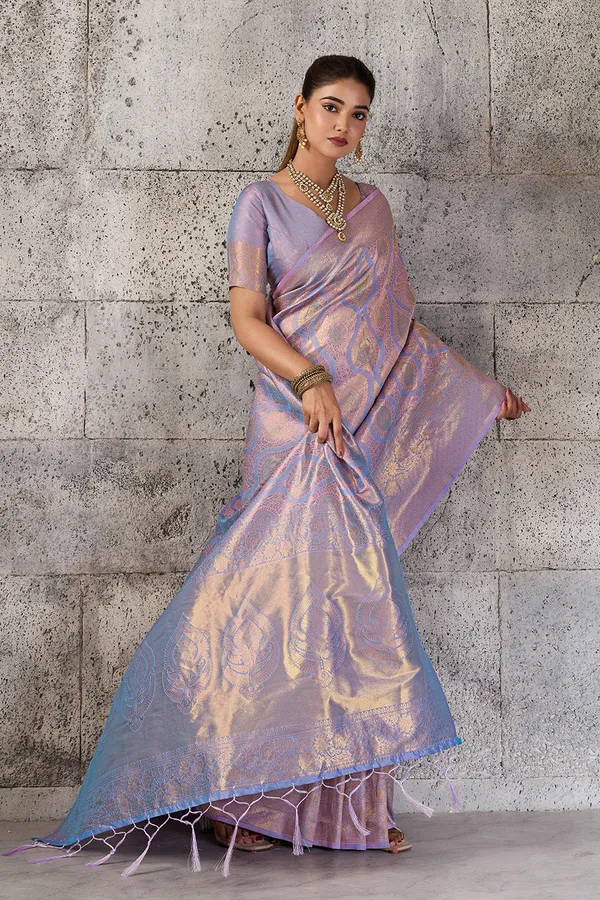 Lavender_Pastel_Pink_Banarasi_Kanjivaram_Silk_Saree_With_Rich_Zari_Work_Default_Title