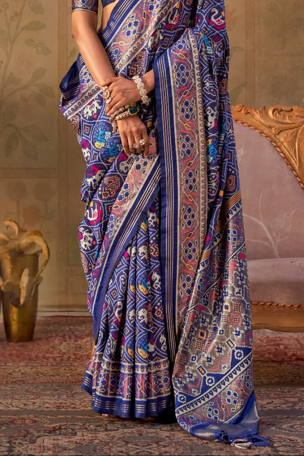 Royal_Blue_Banarasi_Silk_Patola_Saree_With_Rich_Weave_Heritage_Motifs_Default_Title