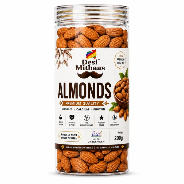 Desi_Mithaas_Whole_Almonds_200G