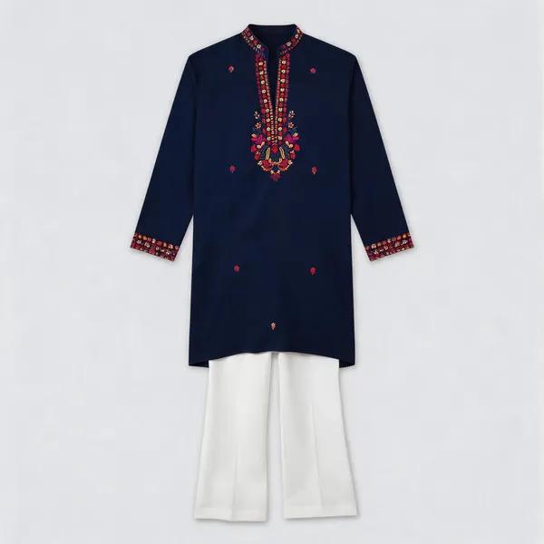 Navy_Blue_Rayon_Straight_Embroidered_Kurta_Pajama_Set_For_Men