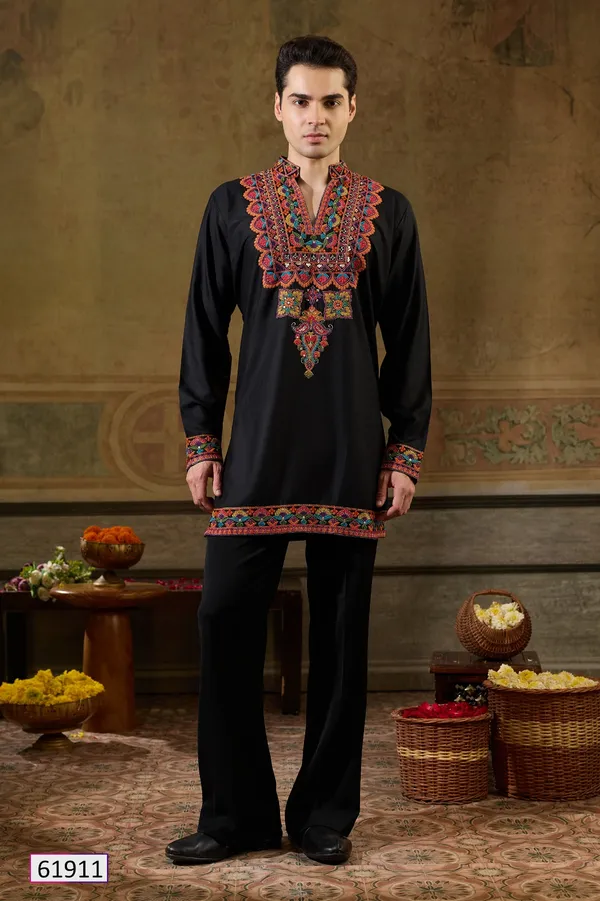 Black_Embroidered_Ethnic_Kurta_Pajama_Set_for_Men