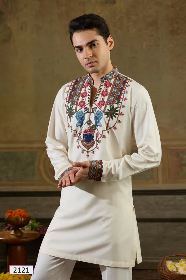 White_Embroidered_Straight_Kurta_Set_for_Men