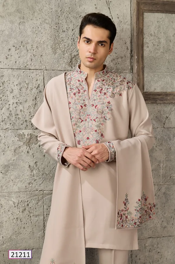 Beige_Embroidered_Kurta_Pajama_Set_for_Men