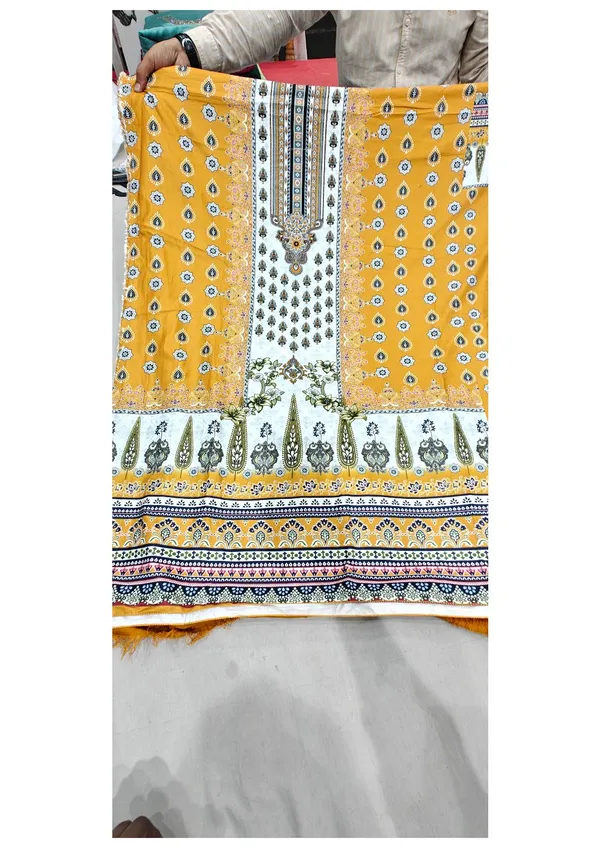 Yellow_Rayon_Printed_Pakistani_Suit_For_Women