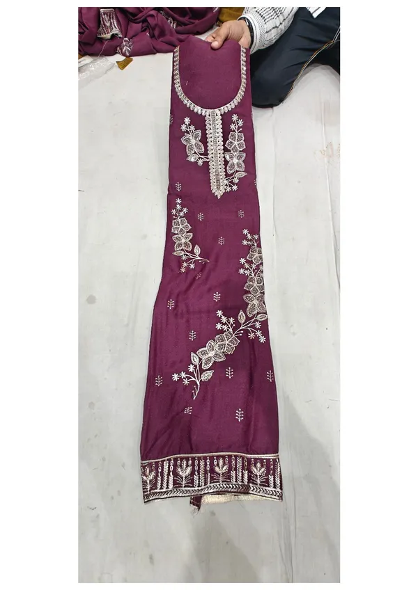 Maroon_Star_Georgette_Floral_Embroidered_Ladies_Suit_For_Women